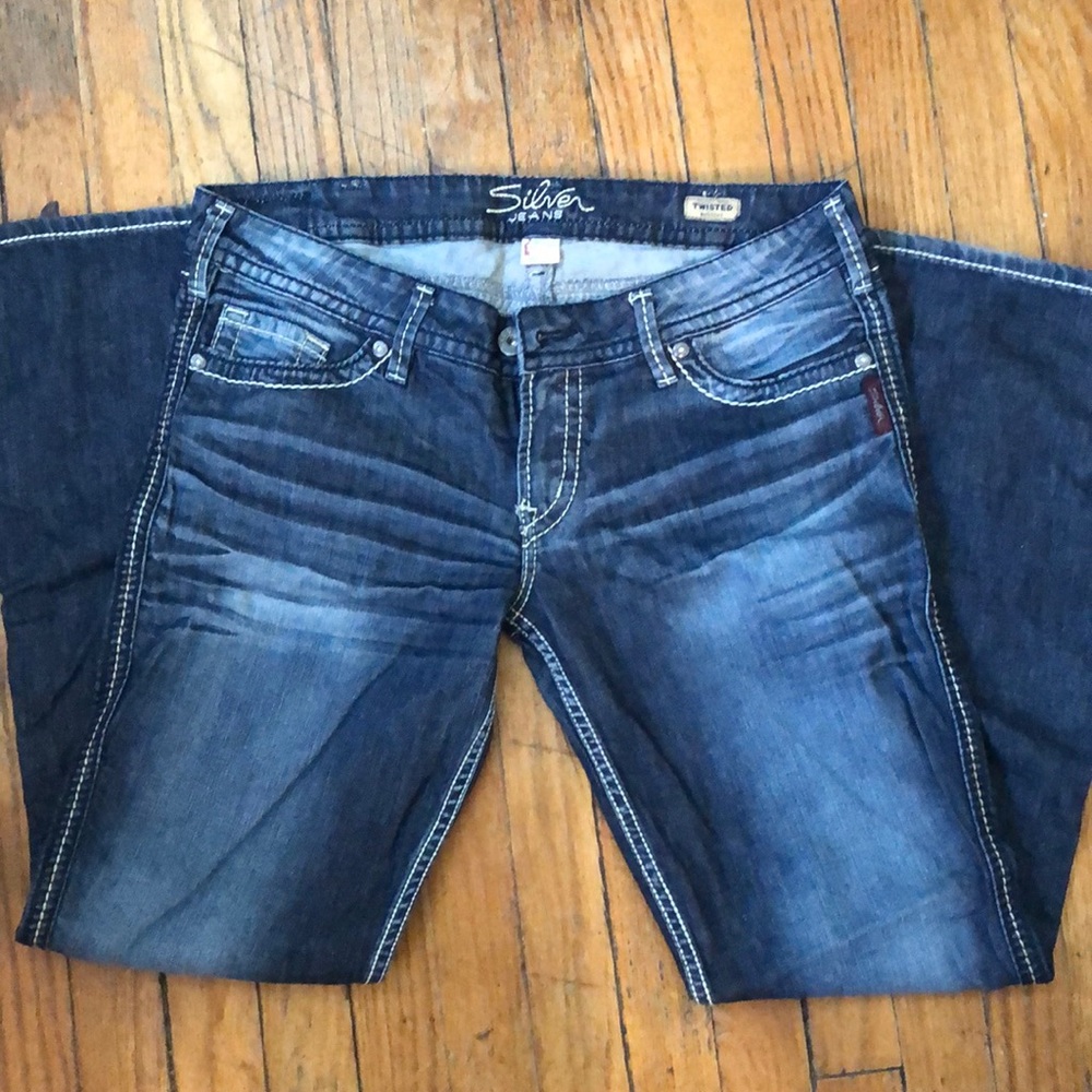 Silver jeans
